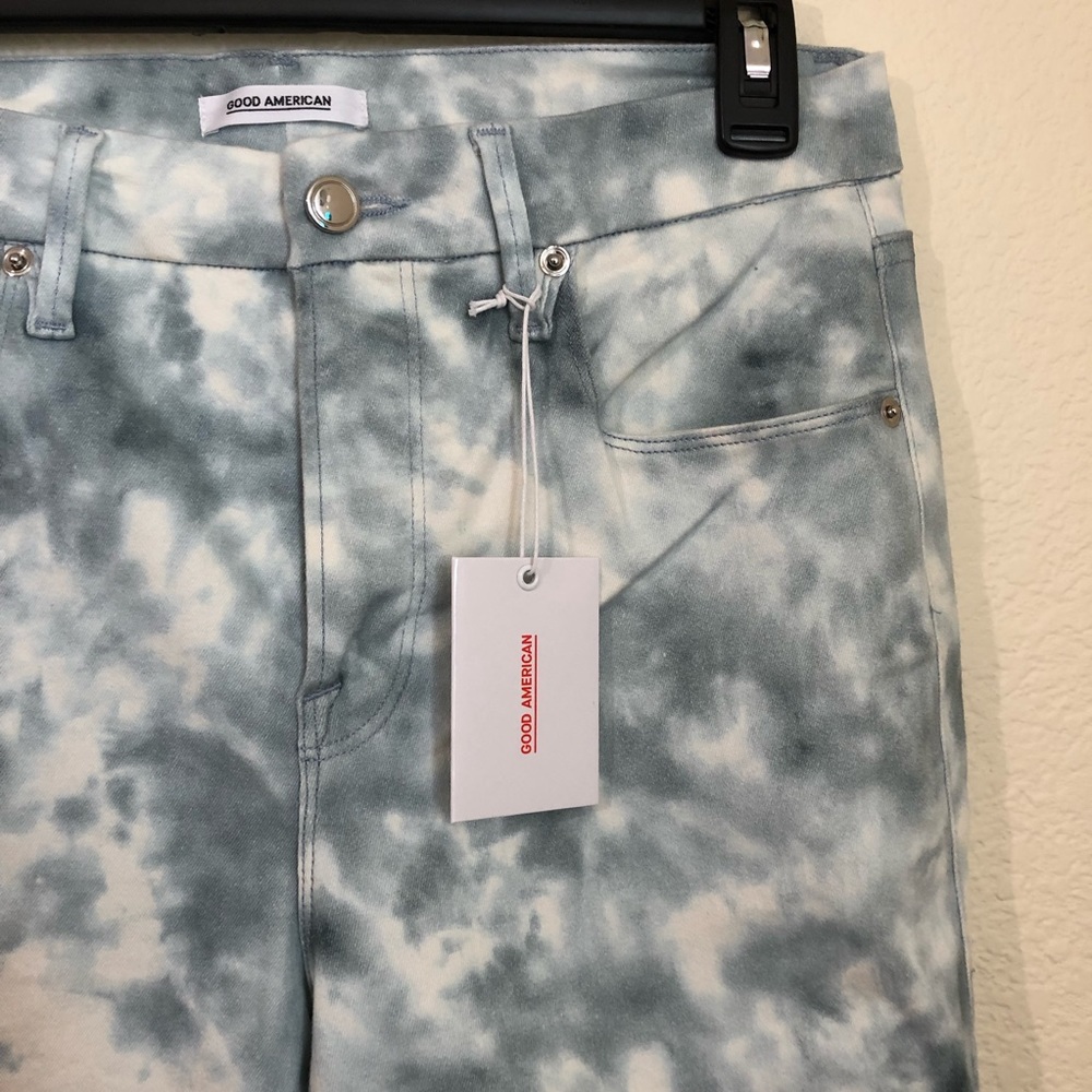 Good American Good Legs Cloud Tie Dye Skinny Jeans - Picture 4 of 12